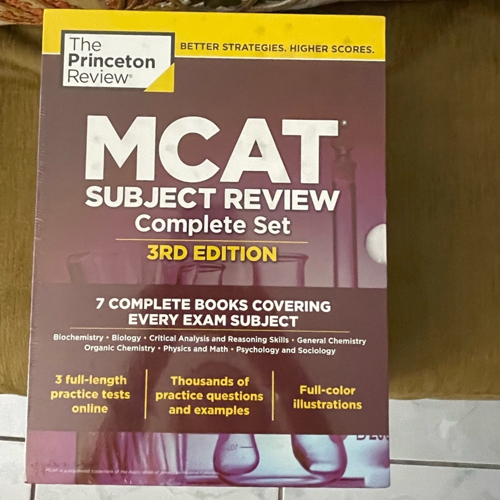 NEW NWT The Princeton Review MCAT Subject Review Complete‎ Set 3rd Edition